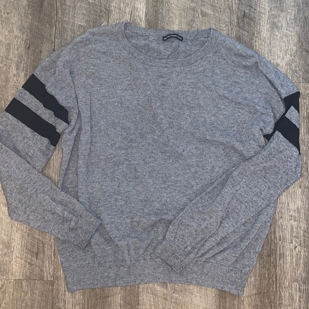Brandy Melville grey varsity sweater